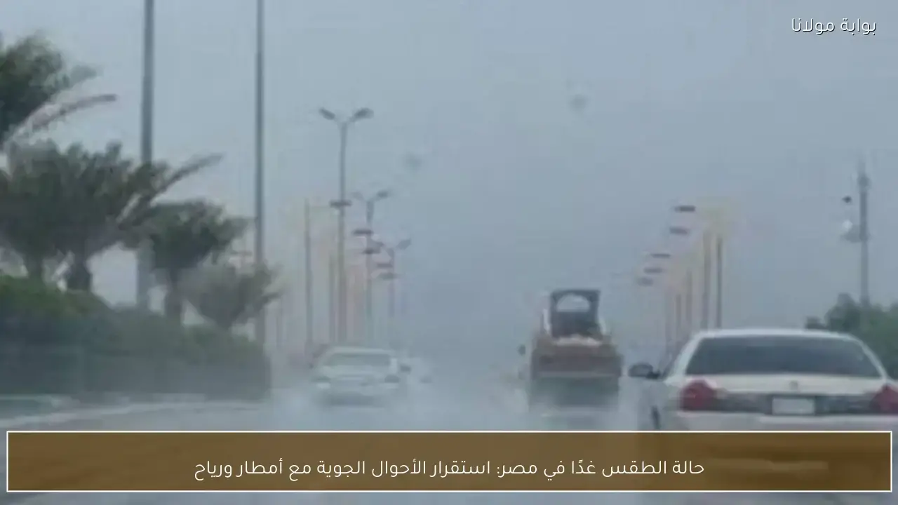 استقرار الأحوال الجوية في مصر غدًا مع فرص لهطول الأمطار ونشاط الرياح